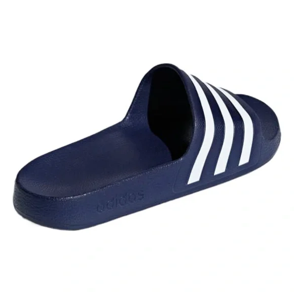 dark blue adidas adilette aqua slides - Picture 4 of 11